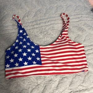 American flag bikini top